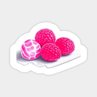 Raspberry sorbet hallowen Magnet