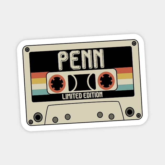 Penn - Limited Edition - Vintage Style Magnet by Debbie Art