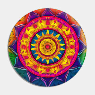 Infinite Patterns: Journey into the Ever-Unfolding Designs of Mandala Art Pin