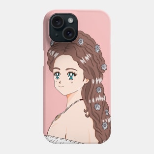 Cute Empress Elisabeth Sissi 90's Anime Style Phone Case