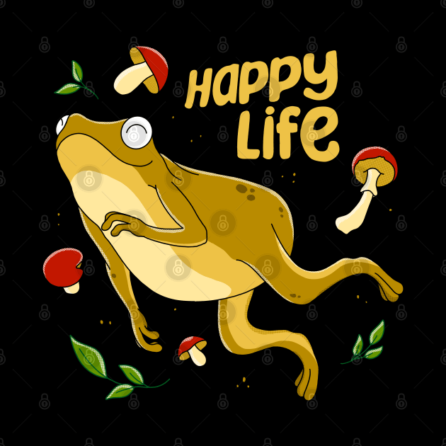 Frog Happy Life by Kimprut