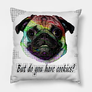 Rainbow Pug Pillow