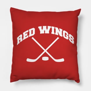 Red Wings Hockey Small Logo Pillow