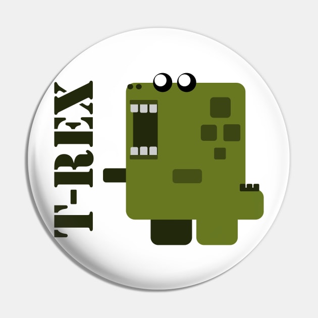 trex rectangle cute character Pin by GNY