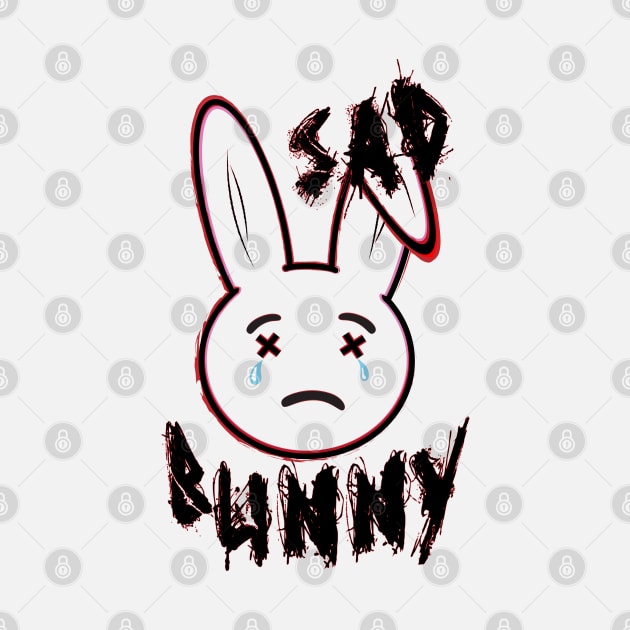 Sad Face Bunny by 66designer99