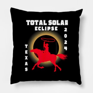 Total Solar Eclipse 2024 Texas Pillow