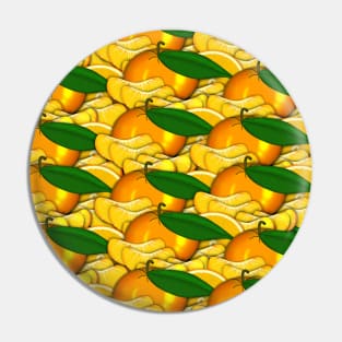 Tangerine a Summer Pattern Pin