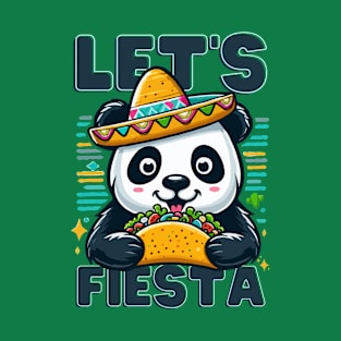 Let's Fiesta Taco Panda T-Shirt