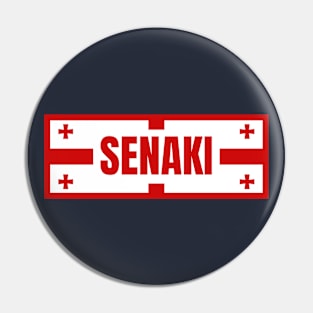 Senaki City in Georgian Flag Design Pin