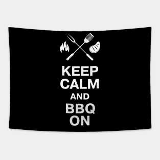 Keep Calm and BBQ ON Tapestry