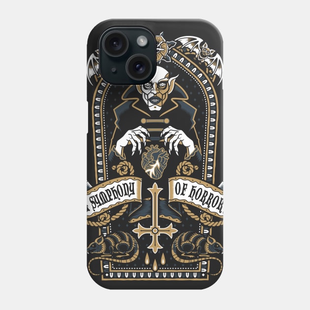 A Symphony of Horrors - Goth Horror Vampire Phone Case by Nemons