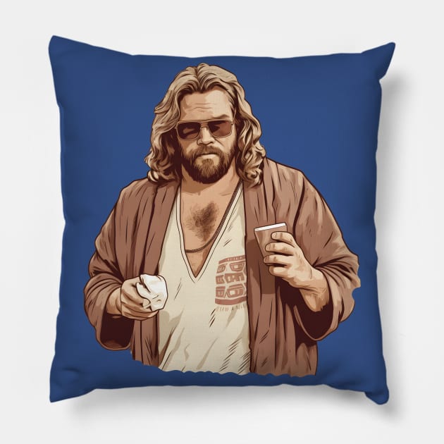 Fat Thor Dude Pillow by Grassroots Green