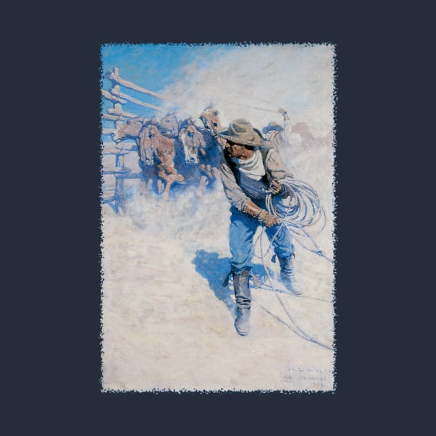 In the Corral by NC Wyeth by MasterpieceCafe