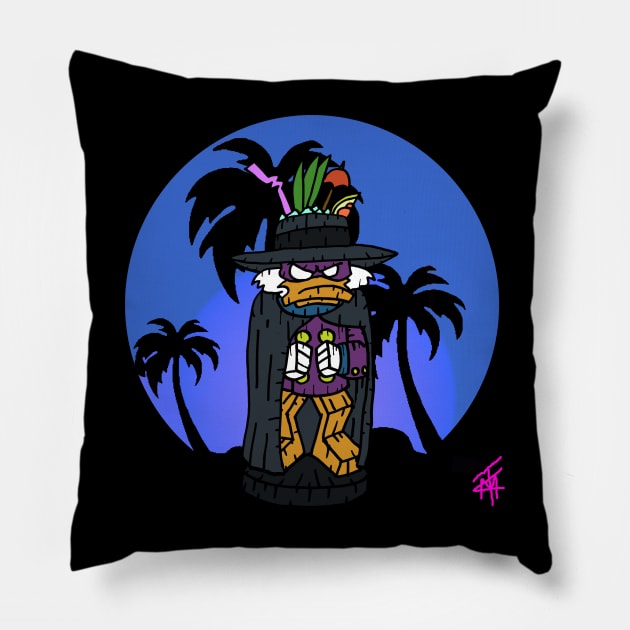 Dw tiki Pillow by Undeadredneck