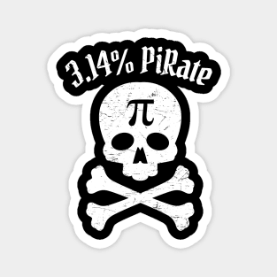 Pi Day, Pi Number, Cute Jolly Roger Pi Day Gift Magnet