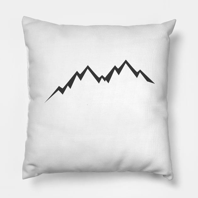 Mountains Pillow by Original_Badman