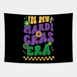 In My Mardi Gras Era Festival Retro Carnival Holiday Tapestry