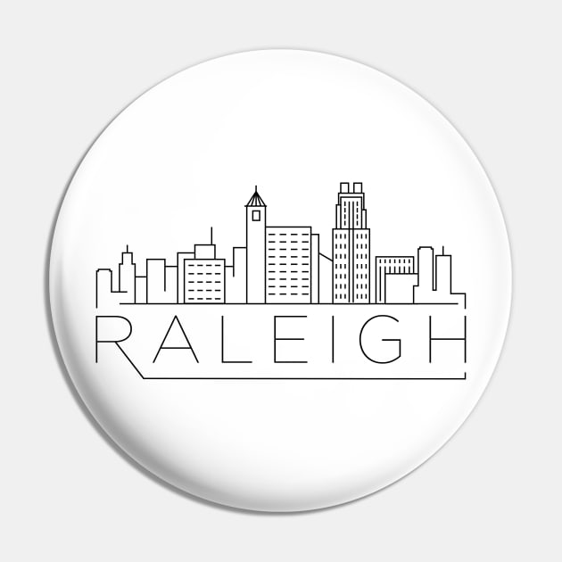 Raleigh Minimal Skyline Pin by kursatunsal