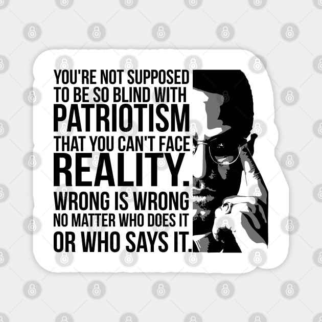 Patriotism vs Reality Magnet by UrbanLifeApparel