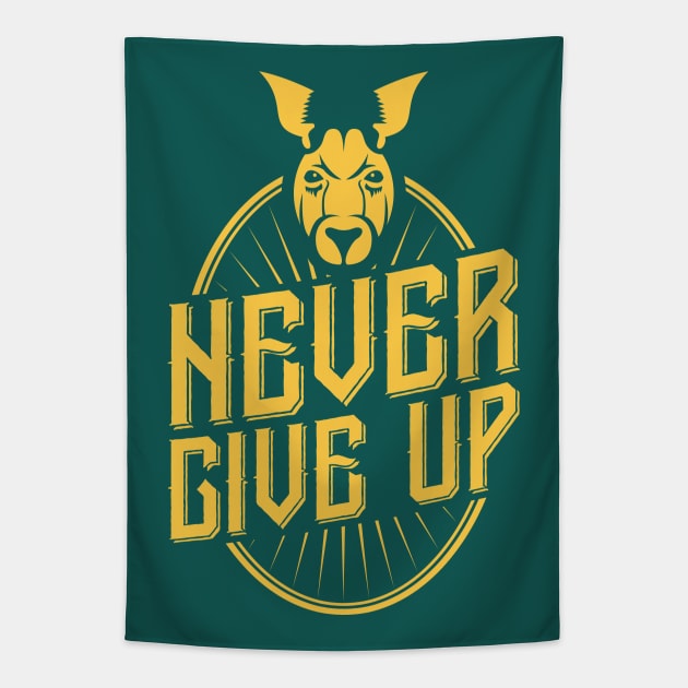 Never Give Up! Tapestry by StripTees