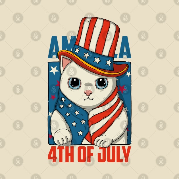 America 4th Of July by Japanese Neko