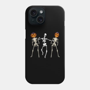 Dancing Skeletons Jack-O-Lantern Halloween Phone Case