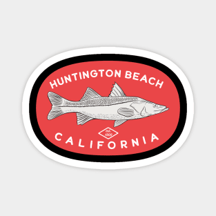 Huntington Beach California Fishing Magnet