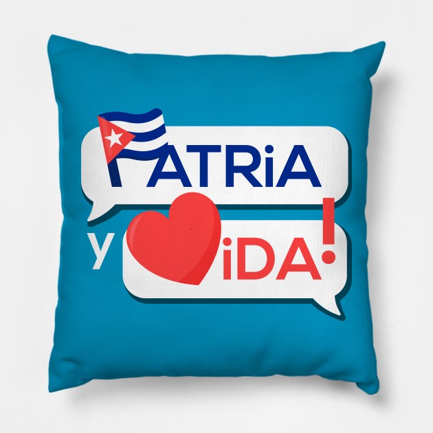 PATRIA Y VIDA chat Pillow by LuksTEES