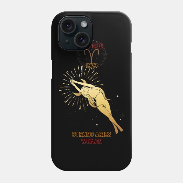 Strong aries woman Phone Case by NICHE&NICHE