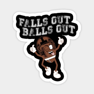 Fall's Out Balls Out Retro Autumn Magnet