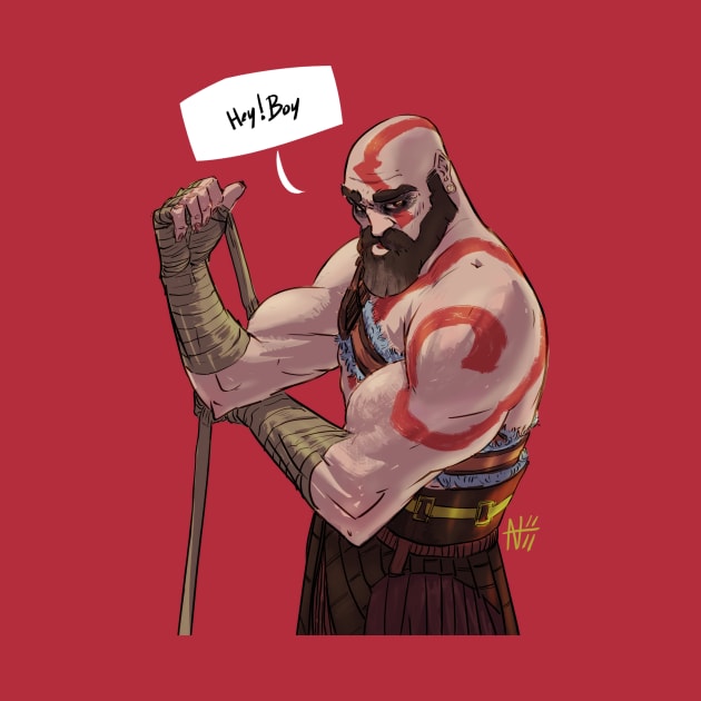 HEY BOY - god of war. by Flappy