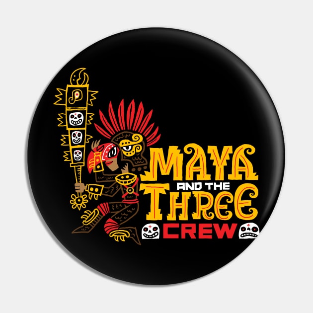 Maya crew shirt Pin by MEXOPOLIS