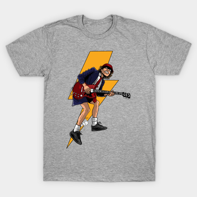 The Thunder Ac Dc Angus Young Camiseta Teepublic Mx