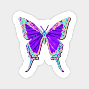 Electric Violet Butterfly Magnet