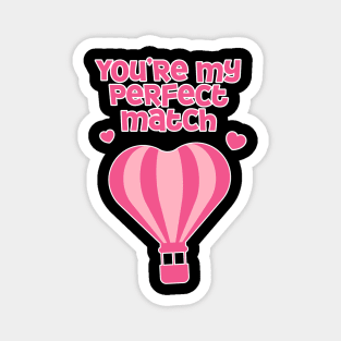 Perfect Match Cute Valentines Day Design Magnet