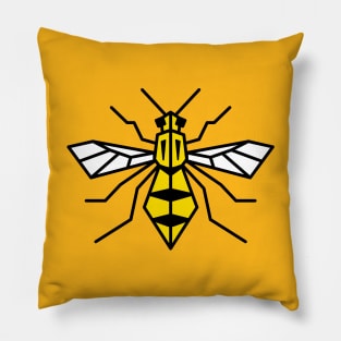 Geometric Honey Bee Pillow