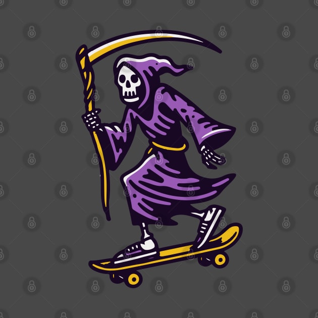 Grim reaper skateboard by Yaydsign