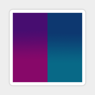 Gradient Mi-Parti Magnet