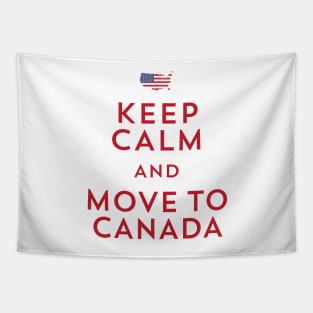 Keep Calm and Move to Canada Tapestry