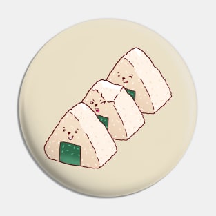 Cute Cat Onigiri Pin