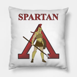 Spartan Warrior of Sparta Lambda Ancient Greece Pillow