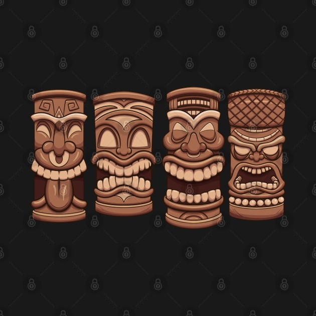 Tiki Totems by TheMaskedTooner