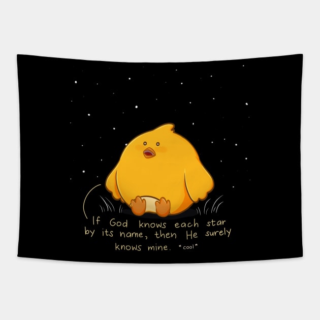 Little Chicken Stars Tapestry by Sketchbook ni Abi