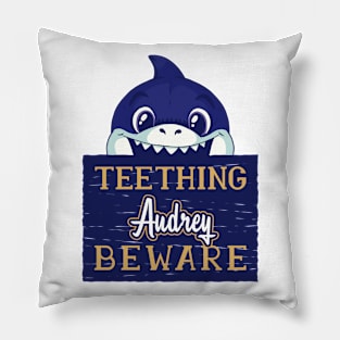 Audrey - Funny Kids Shark - Personalized Gift Idea - Bambini Pillow