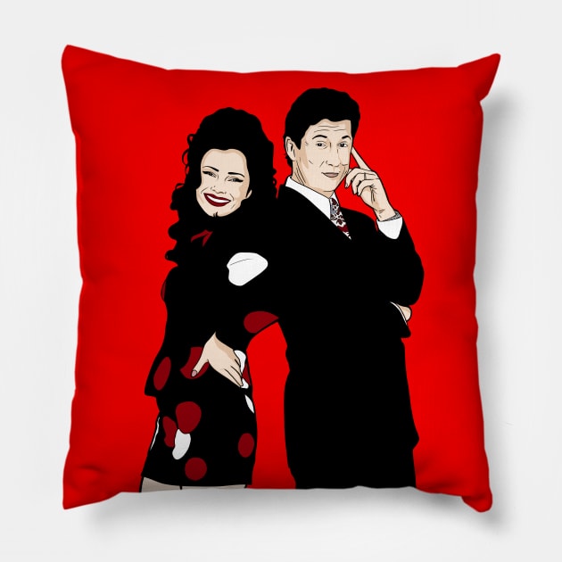 Fran & Mr Sheffield - The Nanny Pillow by HadjM