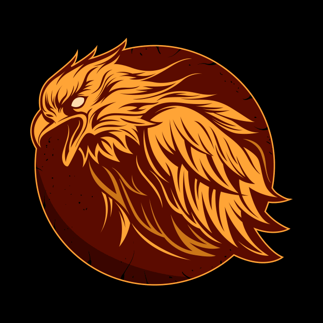 Flame eagle by Frispa