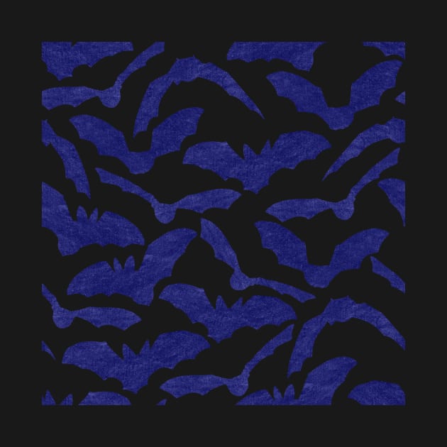 Halloween Bats - Blue by monitdesign