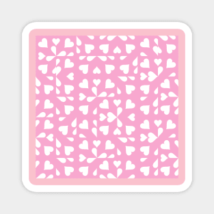 Light Pink Valentine's Checkers Magnet