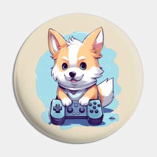 Gamer Dog Pin