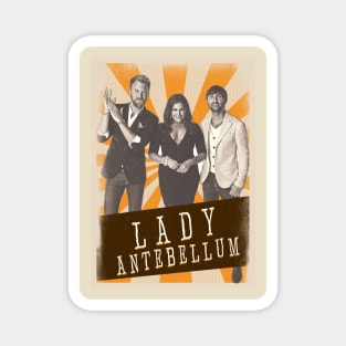 Vintage Aesthetic Lady Antebellum 80s Magnet